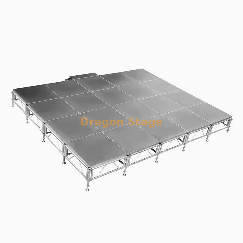 Portable Outdoor Stage Platform Adjustable Stage 6.1x4.88m