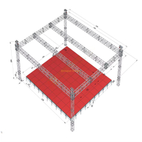 15x13x6m Aluminum Outdoor Concert Stage Truss System