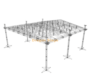 Heavy Duty Aluminum Stage Roof Truss System for Large Outdoor Concert Events 21x18x10m