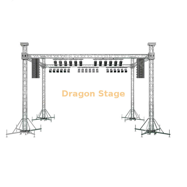 Aluminum None Rooftop Truss Design for Events Concert Outdoor 12x8x8m