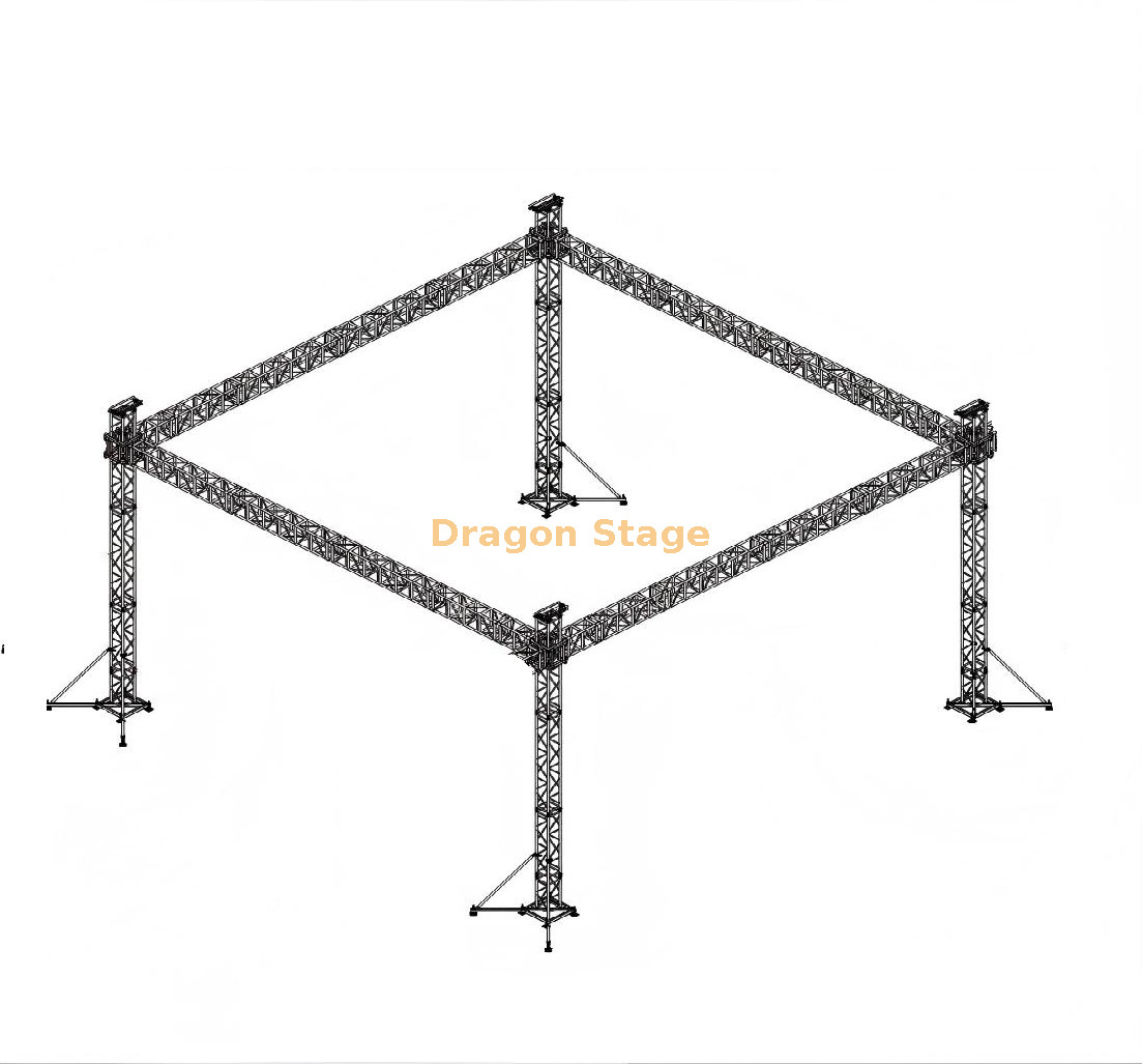Custom Aluminum Portable Small Lighting Truss 20x20ft