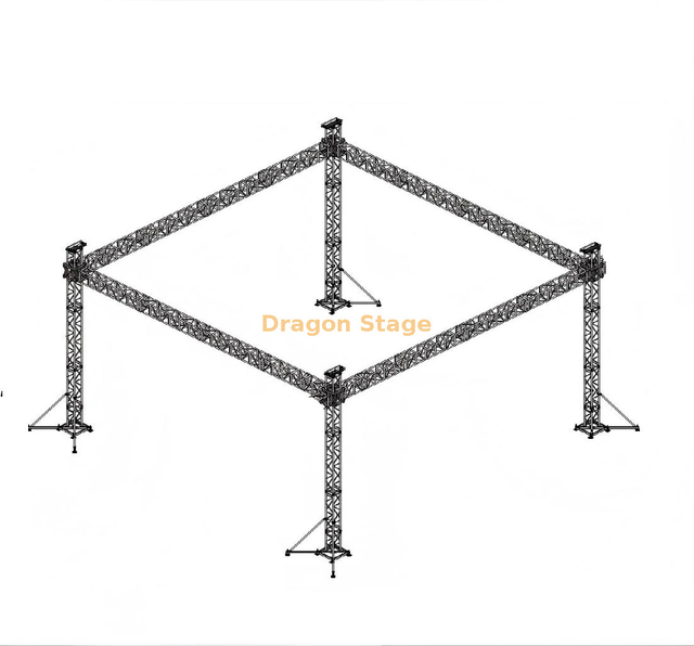 Custom Aluminum Portable Small Lighting Truss 20x20ft