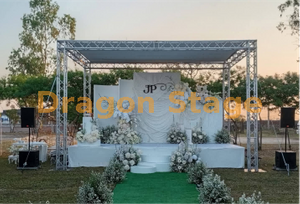 6x6x4m Outdoor White Wedding Aluminum Stage Truss Canopy