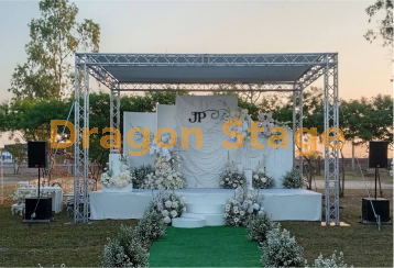 6x6x4m Outdoor White Wedding Aluminum Stage Truss Canopy