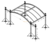 10x7x6m Aluminum Arched Stage Roof Truss System with Speaker Wings
