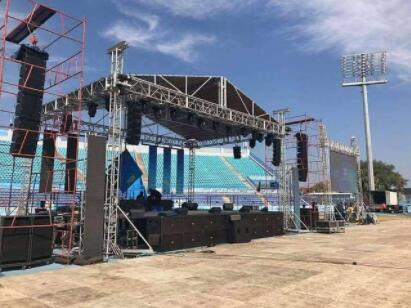 What should I pay attention to when setting up a concert stage?