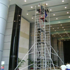 Tower Construction Double scaffolding with climbing ladder