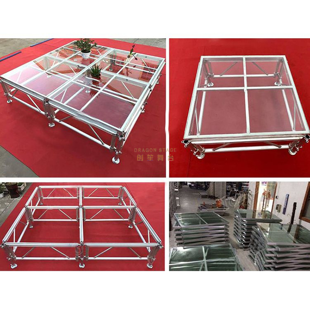 China High Quality Wholesale Wedding Plexiglass Glass Moving Stage