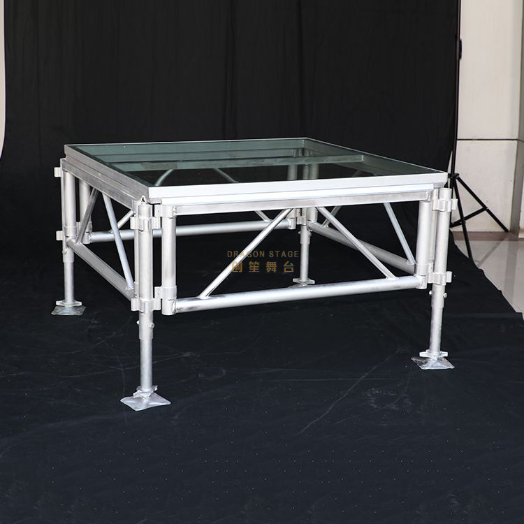 Small Portable Adjustable Aluminum Stage with Aluminum Deck 3.66x2.44m