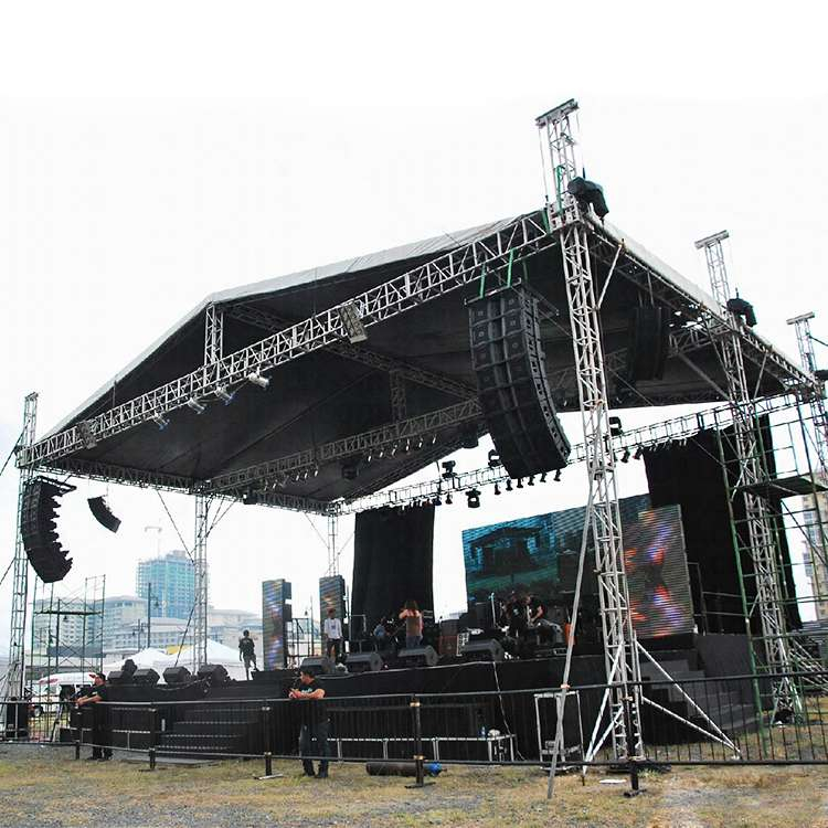 Aluminum Roof Stage Truss for Stage Lighting, Rigging, And Concert Events 18x12x10m