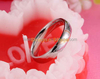 Heart-shaped couple rings, commitment titanium steel couple wedding ring