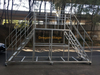 Welding aluminum alloy platform ladder step industrial ladder step platform climbing stage step ladder stair car wash platform