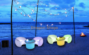 Garden Nightclub Portable Lounge Outdoor Event Party Wedding Light Up Luminous Led Cube Chair Seat Table Bar Stool Furniture