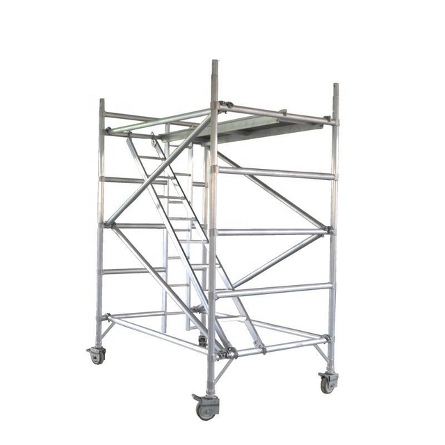 Best sale light weight single width aluminum tower scaffold for distributors