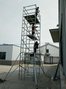 Customizable construction Aluminum Mobile Ladder Scaffolding Tower for Sale