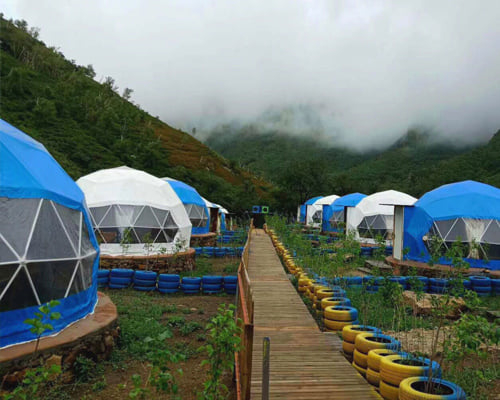 Round Igloo Dome Tent House on Mountain for Outdoor Hotel Domes High Quality Fiberglass Round House