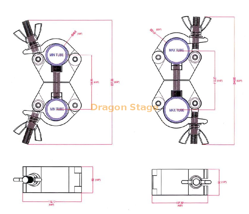 Totem event DJ stage light clamps from China manufacturer - DRAGON STAGE