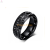 2017 Black diamond titanium steel jewelry wedding ring for men