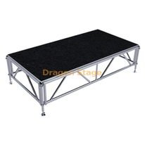 Aluminum Trade Show Mobile Portable Platform Custom Square Rectangle Stage Decoration 19.52x9.76m 