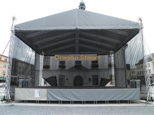 12x9x9m Concert Event Show Aluminum Spigot Stage Pyramid Roof Truss System with Rigging