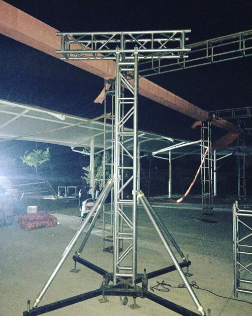 Aluminum ground support truss lighting truss