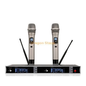 Professional Wireless Microphone Outdoor Performance Stage KTV Conference Room One with Two Microphones Household Karaoke Singing