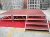 Small Assembly Adjustable Height Wedding Stage 6.1x3.66m Height 0.6-1m with 2 Stairs