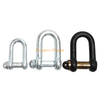 Galvanized Common Shackle, Heavy Duty U-shaped, Galvanized, Black, Terrestrial, High-strength M8-M65