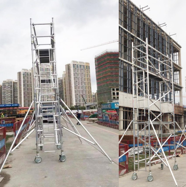 0.75x2x9.44m Aluminum Single Scaffold Ladder