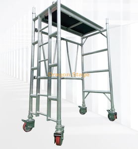 Construction Powder Coated Aluminum Ladder Scaffold Pipe Suspended Folding Scaffolding