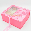 Luxury custom paper packaging gift box perfume box with clear pvc window