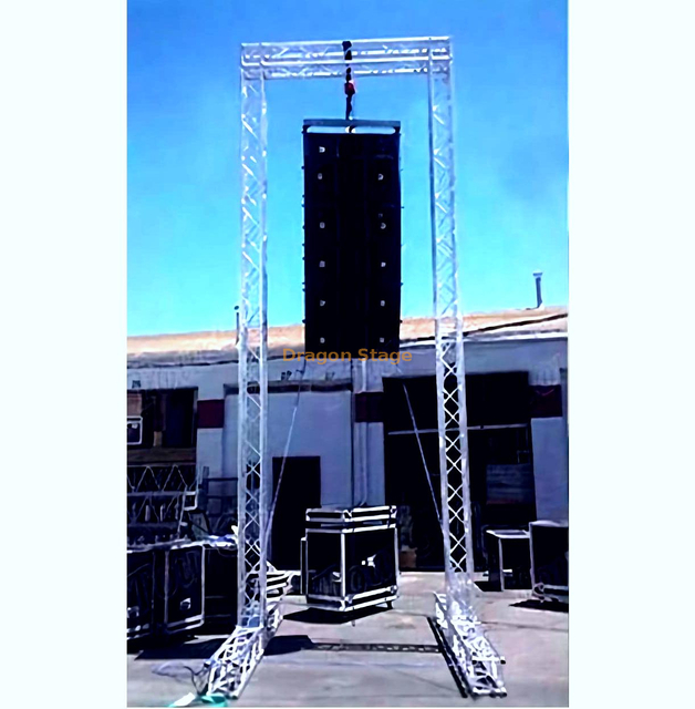 Outdoor Speaker Aluminum Stand Line Array Gentry Truss Tower 5m High