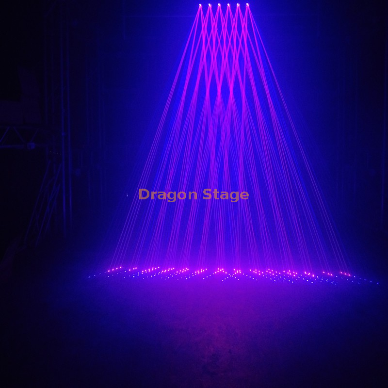 6-head 6x1w Animated Stage Laser Lighting (7)
