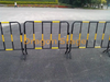 Traffic Road Safety Barrier/Steel Barricades with Bridge Base/Crowd Control Interlocking Barriers