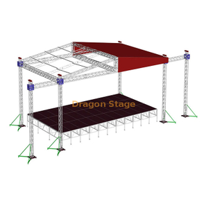 Outdoor Professional Aluminum Sound And Light Truss System 8x8x7m Wings 2m
