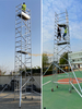 Portable Double/Single Width Aluminum Scaffolding for Maintenance