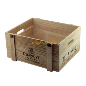 2020 Factory Price Unfinished Large Wooden Wine Storage Package Box