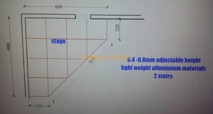 Custom Catwalk Portable Outdoor T Concert Stage for Sale