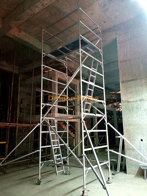10.36m Aluminum Scaffolding with Hang Ladder Storage