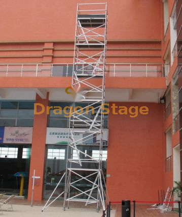 8.51m Aluminum Scaffolding with Hang Ladder Platform