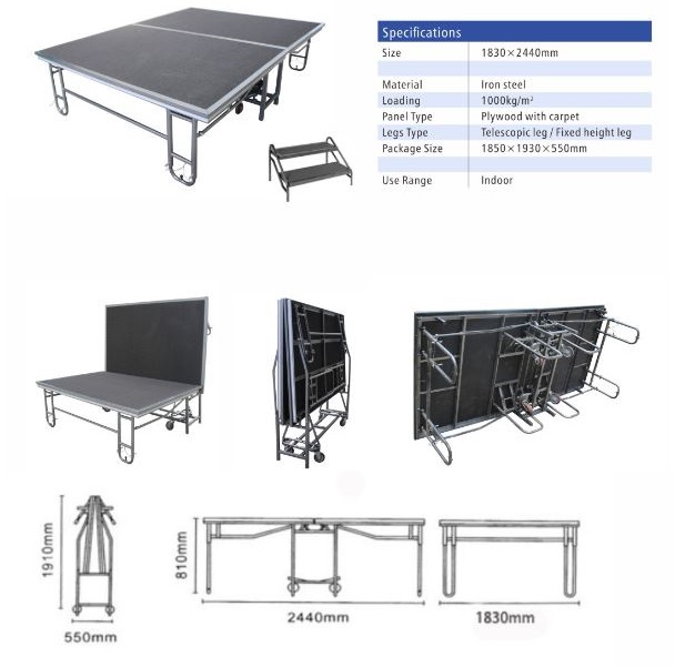 Steel Folding Mobile Stage (2)