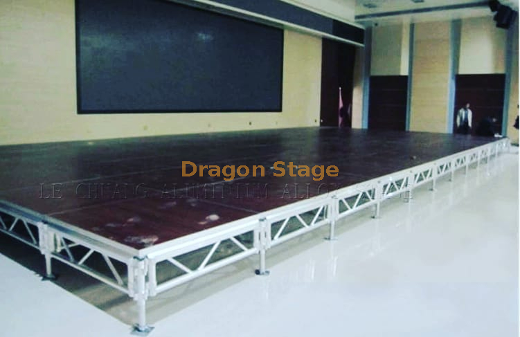 Aluminum Outdoor Event Concert Dance Exhibition Light Mobile Portable Stage Platform 40x12ft Height 1.2-2m