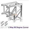 Aluminum 400x400mm / 389x389mm Square Box 2 Ways Corner Spigot Truss