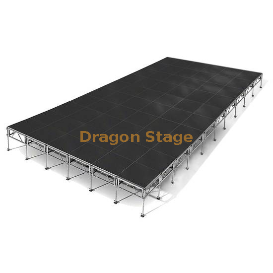 18x12m Aluminum Custom Adjustable Cheap Portable Stage 60x40ft