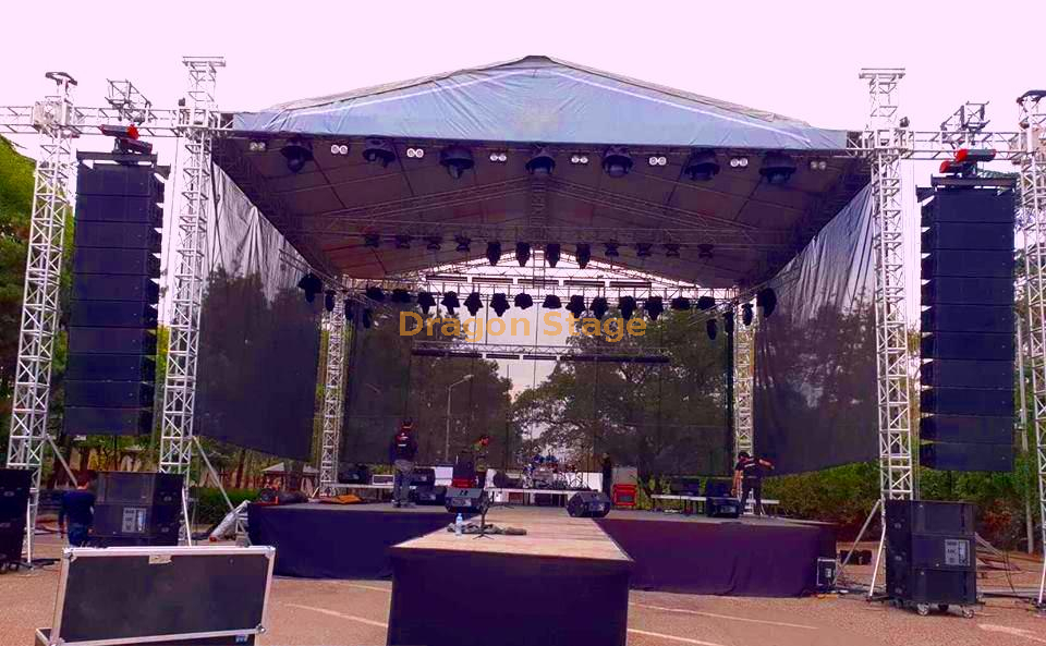 Aluminum Portable Roof Truss Structure Outdoor for Events Concert Lighting 40x60ft