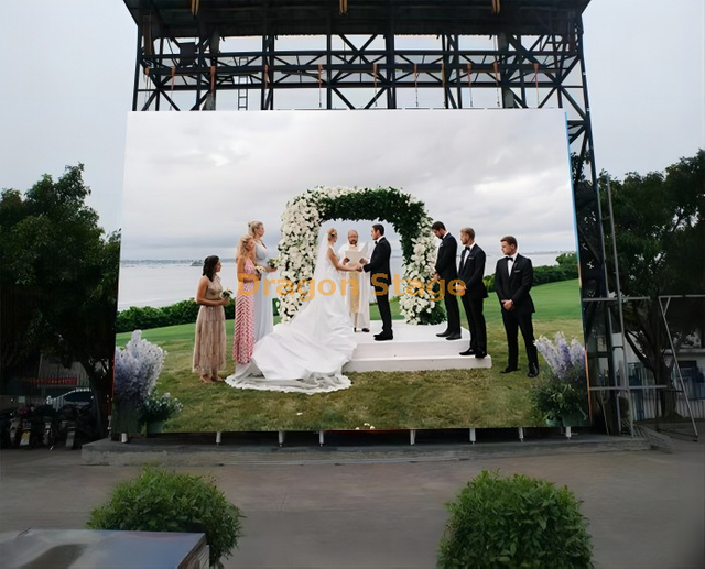 Full Color Hd Display P6.25 Outdoor Led Screen Display for Wedding 6x3m
