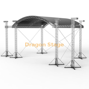 Roof Stage Truss System Aluminum Lighting Stage Used Curved Roof Truss Roof Truss Prices 6x6x4m