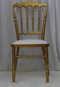 Metal Castle Chairs, Wedding Celebrations, Metal Bamboo Chairs, Hotel Restaurants, Dining Chairs, Gold Upholstered Backrest Chairs Wholesale