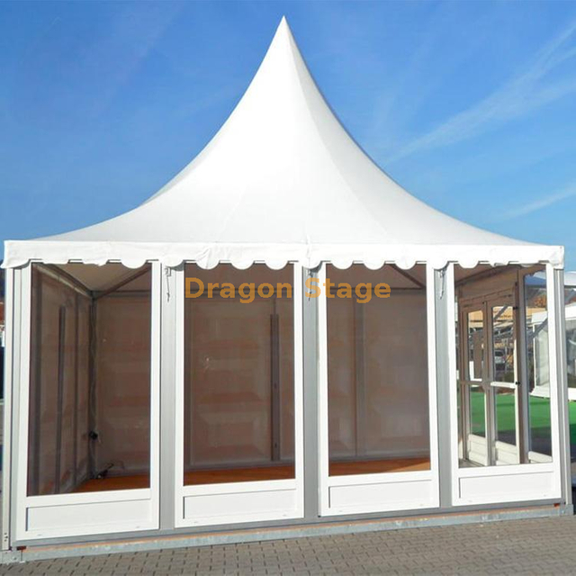 8*8M UV Resistant Outdoor Events Canopy Tent With Glass Wall For Sale