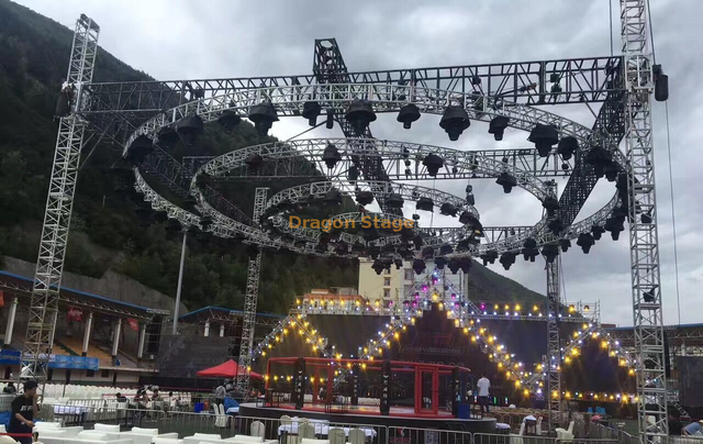 Diameter 12m Custom Circular Lighting Truss